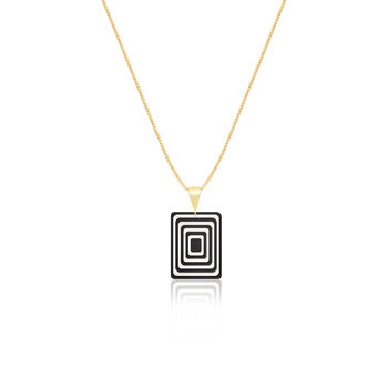 Matching Earrings And Necklace Set | Black And White, 4 of 10