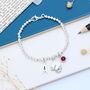 Personalised Graduation Cap Silver Bracelet Congratulations Gift, thumbnail 5 of 10