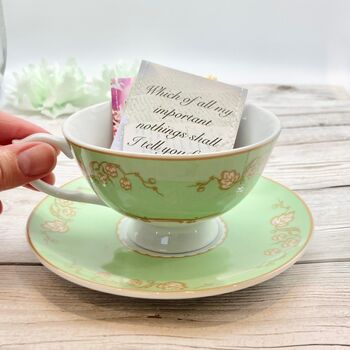 Jane Austen Tea Gift Set With Regency Style Teacup, 7 of 12