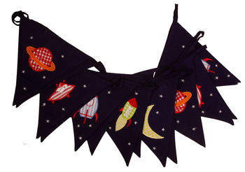 Fly Me To The Moon Cotton Bunting, 2 of 7