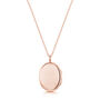 Little Personalised18 K Rose Gold Plated Oval Locket, thumbnail 10 of 12