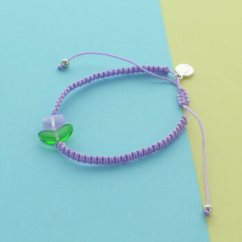 Personalised Macrame Tulip Flower Bracelet, 3 of 9