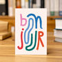 Bonjour Greeting Card, thumbnail 2 of 3