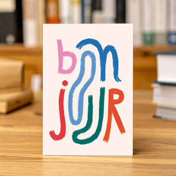 Bonjour Greeting Card, 2 of 3