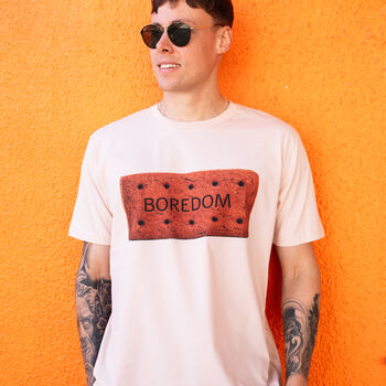 Boredom Men's Biscuit Graphic T Shirt, 2 of 3