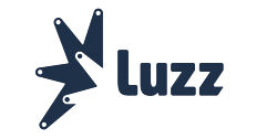 Luzz lamp puzzle logo blue