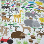 Animal Map Of Africa Childrens Print, thumbnail 3 of 6