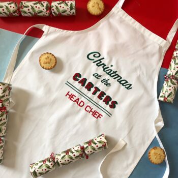 Personalised Christmas Adult Apron, 3 of 7