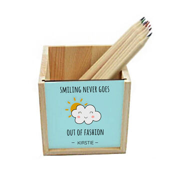 Personalised Kid's Wooden Pencil Pot, 3 of 3