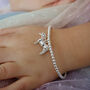 Sterling Silver Pony Bracelet With 3D Charm, thumbnail 1 of 4