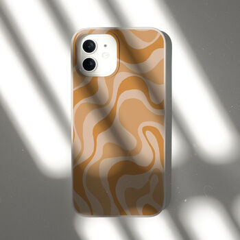 Orange Marble Eco Friendly, Biodegradable Phone Case, 8 of 8