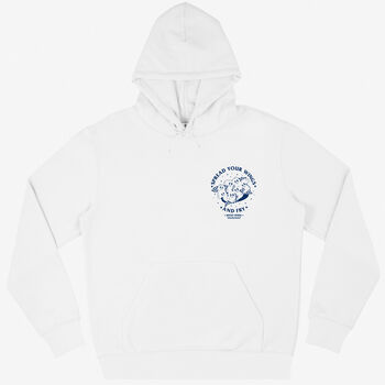 Spread Your Wings Unisex Fried Chicken Hoodie In White, 7 of 7