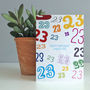 'Age Is Just A Number' Personalised Birthday Card, thumbnail 1 of 4