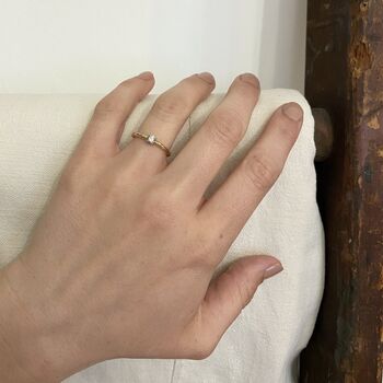 'Esme' Salt And Pepper Diamond Engagement Ring, 4 of 9