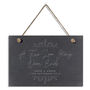 Personalised True Love Story Hanging Large Slate Sign, thumbnail 2 of 2