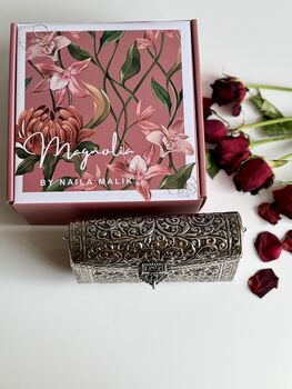 Baku Silver Antique Clutch Bag, 4 of 8