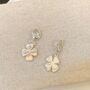 Sterling Silver Four Leaf Clover Charm, thumbnail 1 of 6