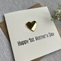 Acrylic Heart Happy First Mother's Day Card, thumbnail 4 of 4