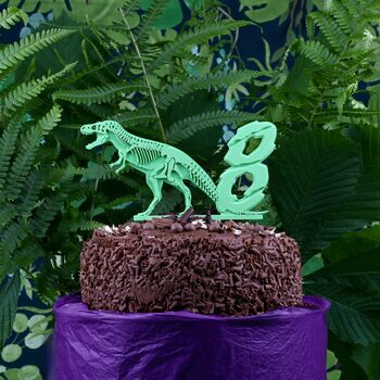 T Rex Number Cake Topper, 7 of 7