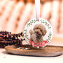 Personalised First Christmas Dog Bauble Tree Decoration, thumbnail 8 of 12