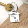 Personalised Housewarming Gift Couples New Home Keyring, thumbnail 10 of 10