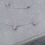 Delicate Purple Opal Beaded Charm Bracelet, thumbnail 3 of 10