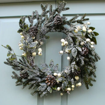 white snowberry christmas wreath by ella james white snowberry christmas wreath by ella james