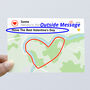 Personalised Heart Training Art Card Runners Cyclists, thumbnail 4 of 5