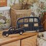 Retro Car Wooden Chalkboard With Chalk, thumbnail 3 of 8