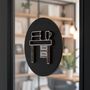Office Door Black Sign With Raised Desk Design, thumbnail 2 of 6
