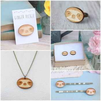 Wooden Sloth Necklace, 6 of 7