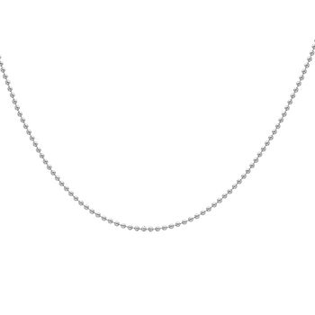 Mens Sterling Silver Medium Ball Chain Necklace, 5 of 10