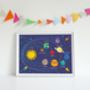 Solar System Art Print, thumbnail 1 of 2