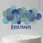 Personalised Balloon Cake Topper, Blue, thumbnail 6 of 7