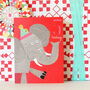 Mini Elephant 5th Birthday Card, thumbnail 4 of 4