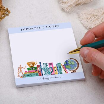 Blue Book Design Memo Pad Block For Your Desk, 3 of 3