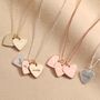 Personalised Family Small Heart Charm Necklace, thumbnail 1 of 7