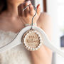 Personalised Bridal Hanger Charm, thumbnail 1 of 6