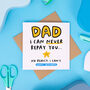 'Dad I Can Never Repay You' Birthday Card, thumbnail 2 of 2