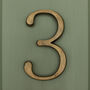 Premium Floating Plain House Numbers In Heritage Finish, thumbnail 9 of 12