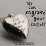 Silver Heart Personalised Locket With Photos, thumbnail 3 of 8