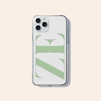 Personalised Initials Clear Phone Case, 3 of 8