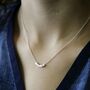 Sterling Silver Tiny Cube Necklace, thumbnail 1 of 4