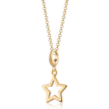 18ct Gold Open Star Necklace, 2 of 4