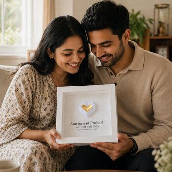 Personalised 1st Anniversary Gift Handmade Paper Heart, 6 of 11