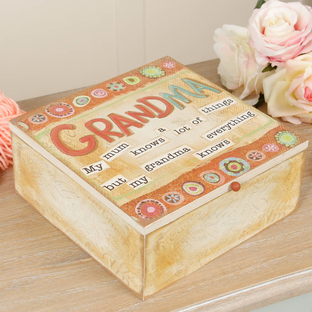 Grandma Keepsake Storage Box By Dibor