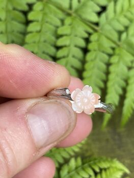 Cast Willow Coral Flower Ring, 5 of 6