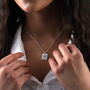 Sterling Silver Sister Portrait Necklace, thumbnail 5 of 5