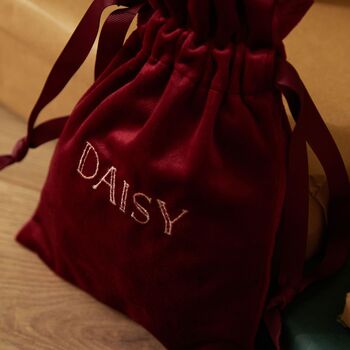 Personalised Small Velvet Gift Bag, 3 of 3