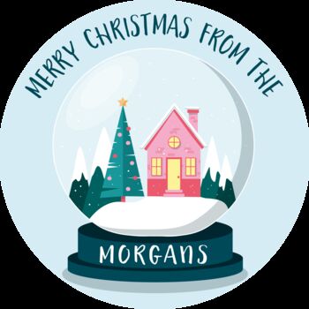 Personalised 'Merry Xmas' Snow Globe Small Lollipops, 2 of 4